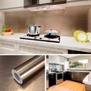 Ver imagem 5 de Papel Parede Adesivo Lavavel Aço Escovado Ouro Envelhecido