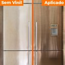 Ver imagem 2 de Papel Parede Adesivo Lavavel Aço Escovado Ouro Envelhecido