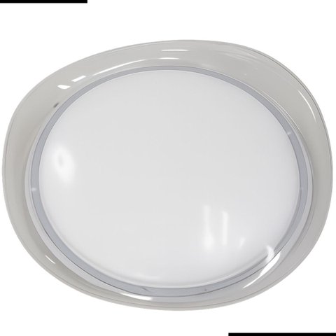 Plafon New York 30w Led Multitemperatura 3000k/4000k/6500k 2400lm 43cm Acrílico Transparente Moderna