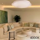 Ver imagem 5 de Plafon New York 30w Led Multitemperatura 3000k/4000k/6500k 2400lm 43cm Acrílico Transparente Moderna
