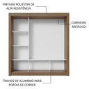 Ver imagem 7 de Guarda-roupa Casal 3 Portas de Correr de Espelho Rustic Nobre Madesa