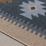 Passadeira Kilim Turco 0,60m x 1,80m Dupla Face Cinza - 2