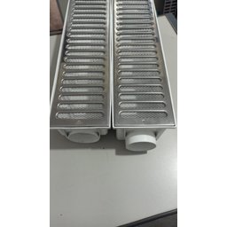 Grelha Pluvial modelo 15x50 Inox c/ Caixa Coletora Modular Branca Multi Saídas e Tela Anti Insetos - - 3