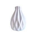 Ver imagem 1 de Vaso centro de mesa branco pequeno trabalhado geométrico 3D