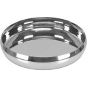 Ver imagem 1 de Centro Mesa Fruteira Decorativo Home&co Inox 6x32x32cm Prata