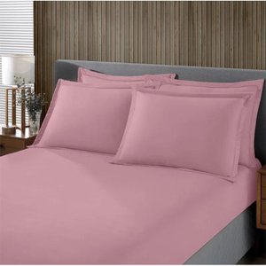 Jogo de Cama Buettner King Malha Liso 3 Peças Image Rose