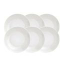 Ver imagem 1 de Kit Prato Fundo Tramontina Leonora em Porcelana 21 Cm 06 Peças Tramontina