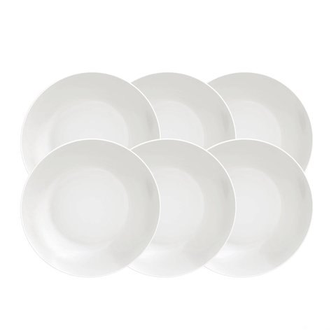 Kit Prato Fundo Tramontina Leonora em Porcelana 21 Cm 06 Peças Tramontina