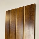 Ver imagem 5 de 10 Painel MDF Placa Madeira Ripada Embuía Revestimento de Parede 53x15cm