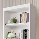 Ver imagem 4 de Estante para Livros 5 Prateleiras Viena Rofemar Móveis Branco