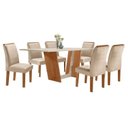 Ver imagem 6 de Conjunto Mesa de Jantar 6 Cadeiras 160cm Retangular