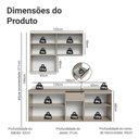 Ver imagem 3 de Armário de Cozinha Compacta 180 Cm Suspensa Crema Nice Madesa 03