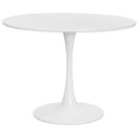 Ver imagem 1 de Mesa Saarinen Tulipa Redonda 120cm Tampo Madeira Branca