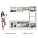 Ver imagem 7 de Armário de Cozinha Completa 240cm Branco Topazio Madesa 05