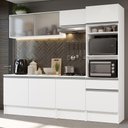 Ver imagem 1 de Armário de Cozinha Completa 240cm Branco Topazio Madesa 05