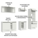 Ver imagem 5 de Armário de Cozinha Completa 240cm Branco Topazio Madesa 05