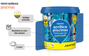 Ver imagem 2 de Rejunte Acrilico P/ Piscina Cinza Platina 1kg - Quartzolit