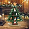 Árvore de Natal Mini em Madeira Enfeite de Mesa Natalino Decoração - 5