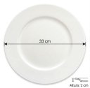 Ver imagem 3 de Kit 10 Sousplat Redondo Branco Polipropileno 33cm Rafimex