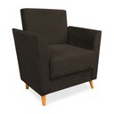 Ver imagem 4 de Poltrona de Amamentação com Puff Flavia Suede Marrom - Pallazio