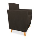 Ver imagem 5 de Poltrona de Amamentação com Puff Flavia Suede Marrom - Pallazio