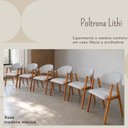 Ver imagem 5 de Combo 6 Cadeiras de Jantar em Linho Cinza-Claro Versátil & Elegante Escritório Sala de Jantar