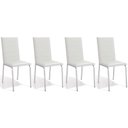 Ver imagem 1 de Cadeira de Cozinha Amsterdã C091 Kit 4 Un Cromada Branco 106