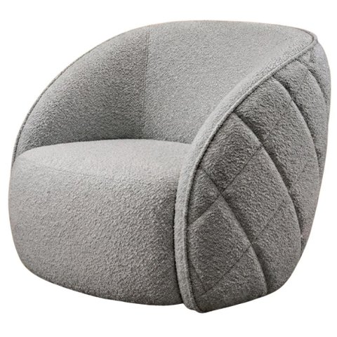 Poltrona Decorativa Organica Essence Base Fixa Boucle Tce 1018 Moll