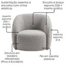 Ver imagem 5 de Poltrona Decorativa Organica Essence Base Fixa Boucle Tce 1018 Moll