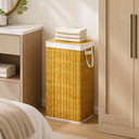 Ver imagem 3 de Cesto de Roupa Suja 100l Dobrável Organizador para Lavanderia Cinza