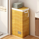 Ver imagem 4 de Cesto de Roupa Suja 100l Dobrável Organizador para Lavanderia Cinza