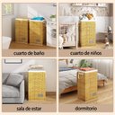 Ver imagem 2 de Cesto de Roupa Suja 100L Dobrável Organizador para Lavanderia