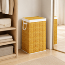 Ver imagem 6 de Cesto de Roupa Suja 100l Dobrável Organizador para Lavanderia Cinza
