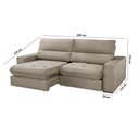 Ver imagem 4 de Sofá Aspem Veludo 02 Módulos de 120cm B25cm Meu Sofá Online