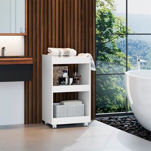 Esmalteira Balcão para Organizar Multiuso Modelo Jade para Casa Branco
