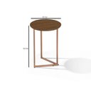 Ver imagem 5 de Mesa de Canto Industrial para Sala de Estar Jade Lançamento