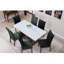 Ver imagem 2 de Kit de Capas de Cadeira Estofada 4 Lugares Suede Aveludado Mesa de Jantar Protege Muda a Decoração:v