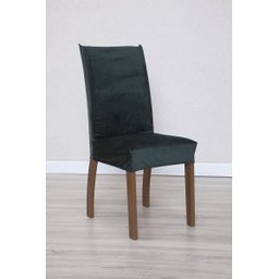 Kit de Capas de Cadeira Estofada 4 Lugares Suede Aveludado Mesa de Jantar Protege Muda a Decoração:v - 3