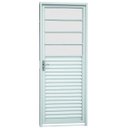 Ver imagem 1 de Porta Veneziana Aço Sasazaki 1 Folha com Vidros Horizontais Kompacta 217 x 87 x 6,5cm