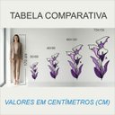 Ver imagem 2 de Adesivo Floral Boho Roxo Estilo Nórdico 30x60 Minimalista Mod.04