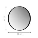 Ver imagem 2 de Espelho Decorativo Redondo 50 cm Palermo Preto