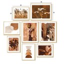 Ver imagem 4 de Kit 8 Quadros Decorativos Paisagem Vintage Flores