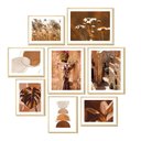 Ver imagem 5 de Kit 8 Quadros Decorativos Paisagem Vintage Flores