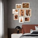 Ver imagem 2 de Kit 8 Quadros Decorativos Paisagem Vintage Flores