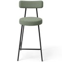 Ver imagem 5 de Kit 06 Banquetas Baixa para Cozinha Sala de Jantar Bar Bancada Milão L02 Bouclê Oliva - lyam decor L