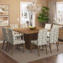 Ver imagem 1 de Conjunto Sala de Jantar Mesa e 8 Cadeiras Silvia Madesa