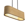 Luminária Pendente Antares Modelo Ripado -:mdf Cru - 1