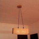 Ver imagem 4 de Luminária Pendente Antares Modelo Ripado -:mdf Cru