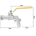 Ver imagem 2 de Torneira de Metal para Jardim Quintal com Bico 1/2" + Bucha de Redução 3/4" para 1/2" + Fita Veda Ro