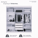 Ver imagem 4 de Guarda Roupa Ubatuba Plus 6 Portas 3 Gavetas Valverde Moveis Cinamomo/off White